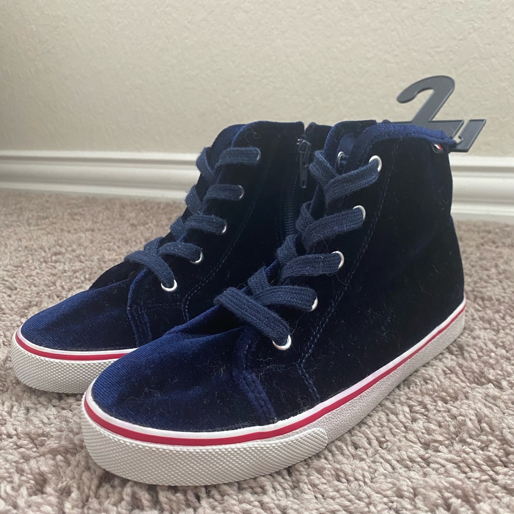 Tommy Hilfiger Navy Blue High Top Shoes Size 1M